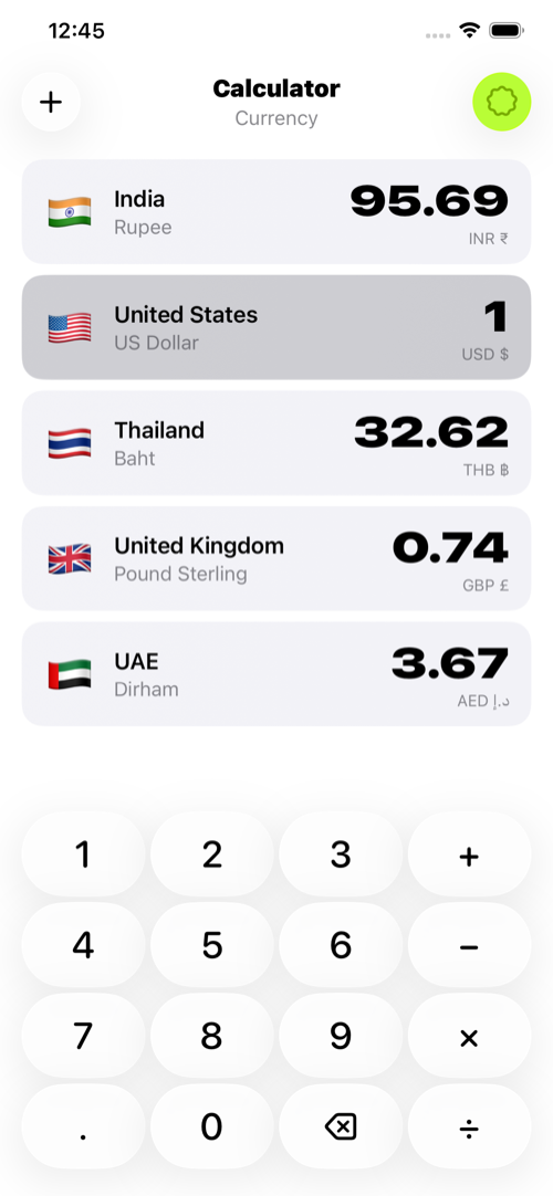 Math Currency converter